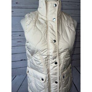 J Crew Signature Puffer Quilted Zip Vest XS Extra Small Pockets Puffer Lined Ski